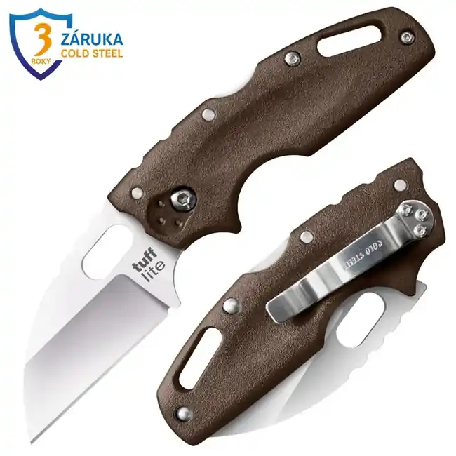 Cenový Hit Cold Steel Zavírací nůž Tuff Lite Plain hnědá rukojeť (AUS8A)