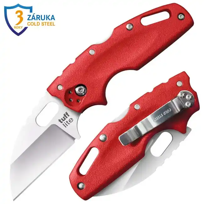 Odeslání Ihned Cold Steel Zavírací nůž Tuff Lite Plain červená rukojeť (AUS8A)