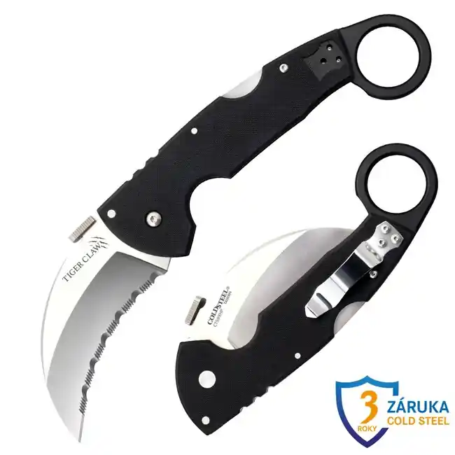 Cold Steel Zavírací nůž Tiger Claw Serrated Edge Levný