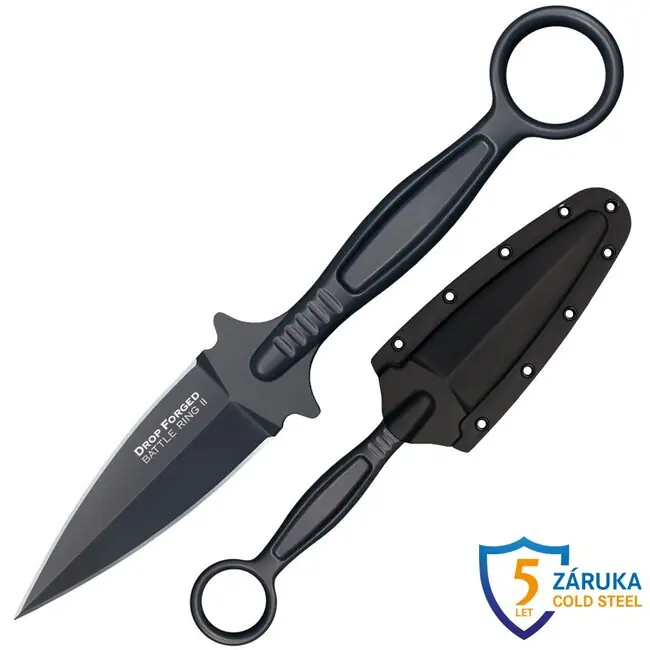 Nejlepší Volba Cold Steel Nůž s pevnou čepelí Drop Forged Battle Ring II