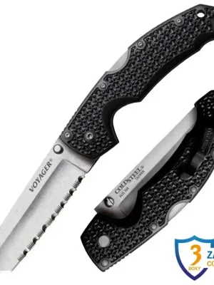Akce Cold Steel Zavírací nůž Large Voyager tanto Pt. Serrated (AUS10A)