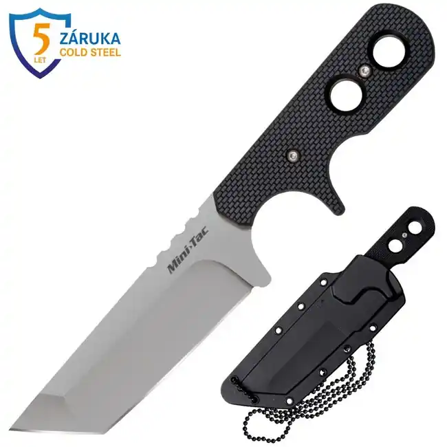 Oblíbený Cold Steel Nůž s pevnou čepelí Mini Tac tanto (AUS8A)
