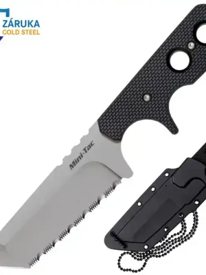 Cold Steel Nůž s pevnou čepelí Mini Tac tanto Serrated (AUS8A) Objednat Nyní