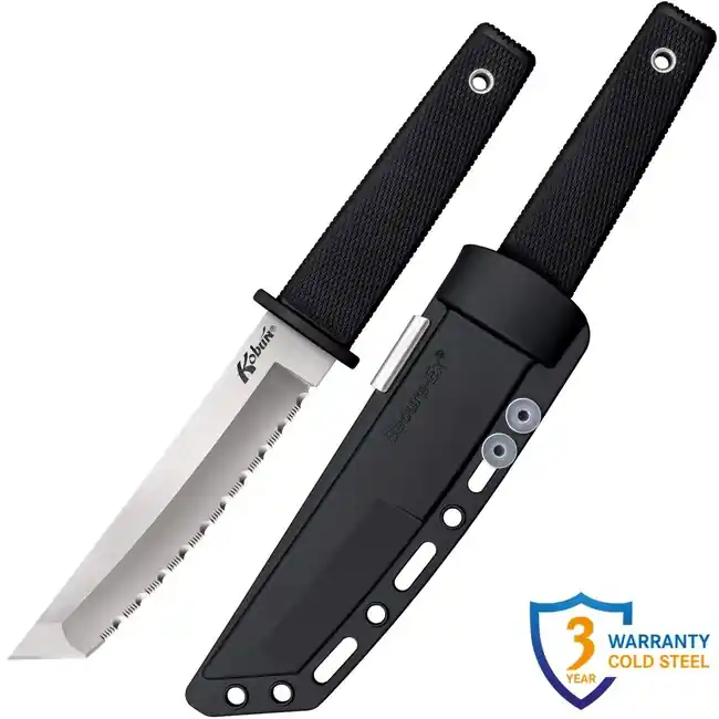 Cold Steel Nůž s pevnou čepelí Kobun Serrated (AUS8A) Vrácení Zdarma