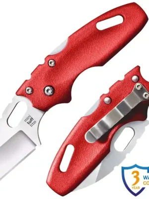 Finální Výprodej Cold Steel Zavírací nůž Mini Tuff Lite Plain Edge Red