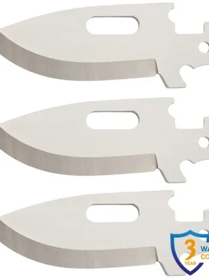 Dokud Zásoby Vydrží Cold Steel Zavírací nůž Click N Cut (3-balení z Drop Pt. Blades)