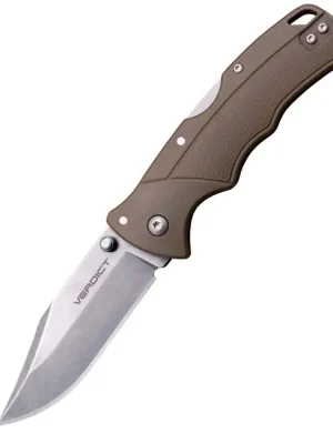 Zlevněný Cold Steel Zavírací nůž VERDICT CLIP POINT 4116SS FDE GFN HANDLE