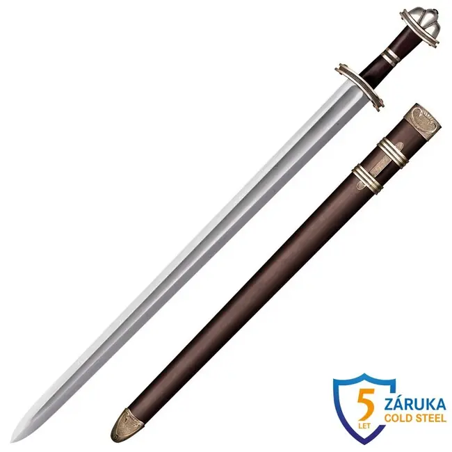 Vrácení Zdarma Cold Steel Evropský historický meč Damascus Viking Sword