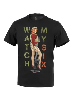 Direct Action® Tričko "Watch My Six" - černá Novinka