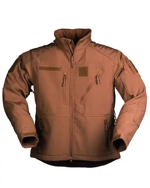 Mil-Tec Bunda softshell SCU 14, tmavý kojot Nová Kolekce