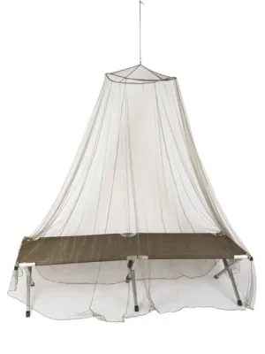 Horká Nabídka Mil-Tec Moskytiéra na postel SINGLE JUNGLE 60x230x900cm olivová