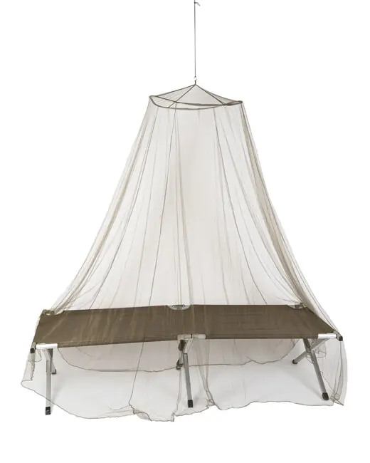 Horká Nabídka Mil-Tec Moskytiéra na postel SINGLE JUNGLE 60x230x900cm olivová