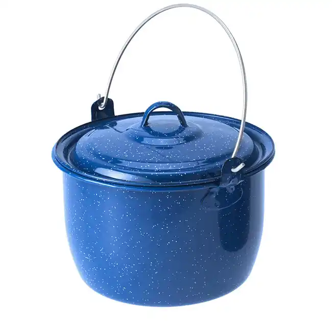 GSI Outdoors Smaltovaná konvice s vypouklým povrchem 2,8 l, modrá Aktuální