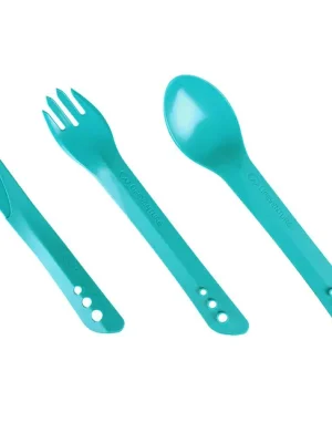 Lifeventure Plastové příbory Ellipse Cutlery Set, teal barva Ihned K Objednání