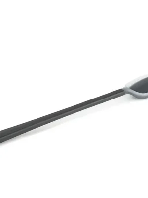 GSI Outdoors dlouhá plastová lžíce se silikonovým okrajem Essential Long Spoon, šedá 251 mm Must-Have