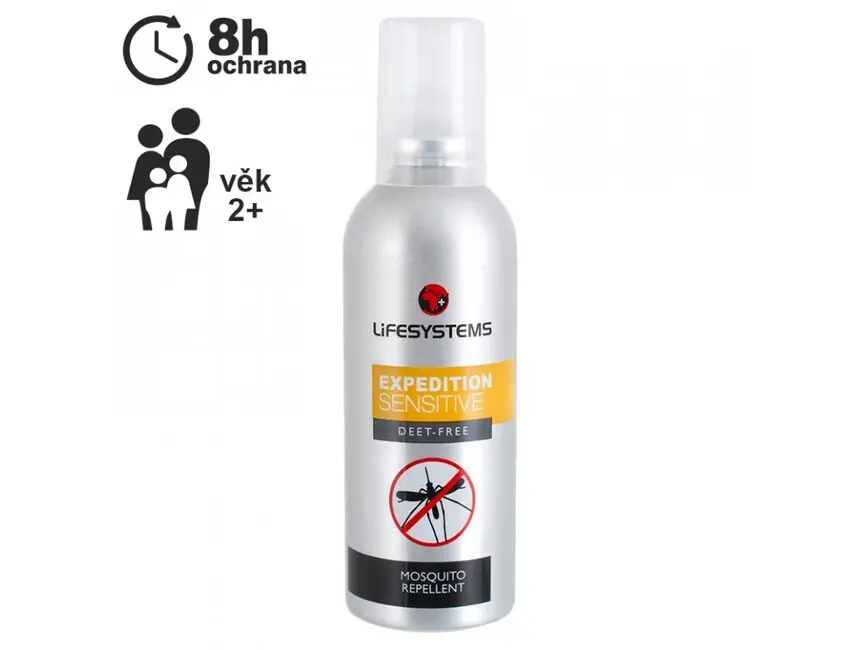 Levný Lifesystems repelent proti komárům a klíšťatům Expedition Sensitive Spray 100 ml