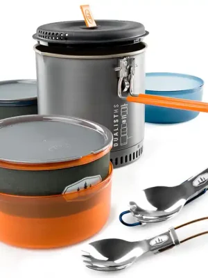 Horká Nabídka GSI Outdoors Sada nádobí pro 2 osoby Halulite Dualist HS 1,8 l