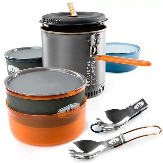 Horká Nabídka GSI Outdoors Sada nádobí pro 2 osoby Halulite Dualist HS 1,8 l