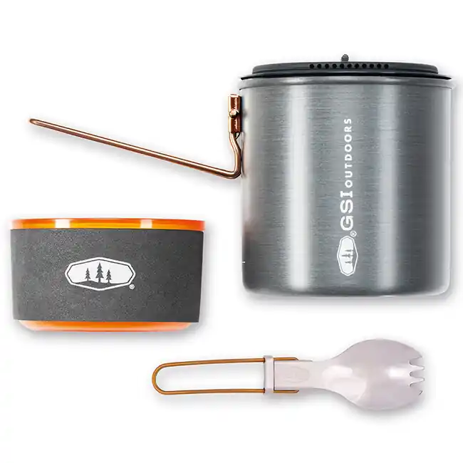 GSI Outdoors Kompaktní sada nádobí pro jednu osobu Halulite Soloist 1,1 l Značkový