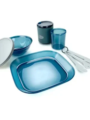 Časově Omezené GSI Outdoors Infinity stolová souprava pro 1 osobu, modrá