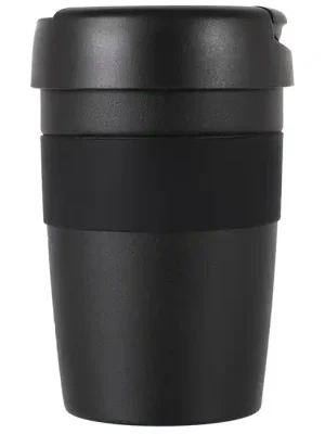 Lifeventure Izolovaný šálek na kávu 350 ml, černý Finální Výprodej
