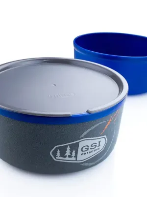 Nakupujte Hned GSI Outdoors Neoprenová izolovaná sada šálků a podšálků 591 ml, modrá