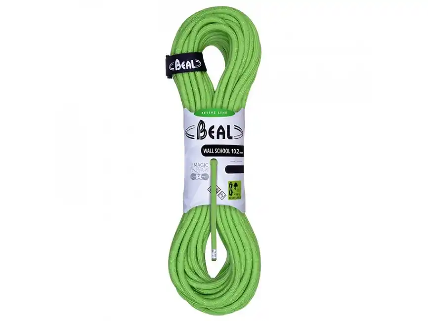 Rychlé Dodání Horolezecké lano Beal Wall School Unicore 10,2 mm, zelené 200 m