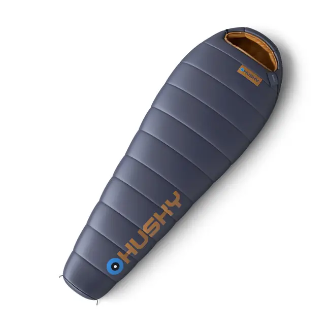 Husky Ultralehký třísezónní zkrácený spacák Musset Short -3°C, tmavě modrý Nízká Cena