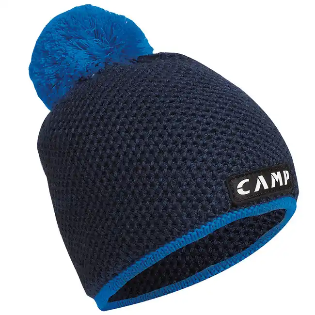 Objednat Nyní CAMP Pletená čepice z vlny Merino Bob Beanie, tmavě modrá / světle modrá