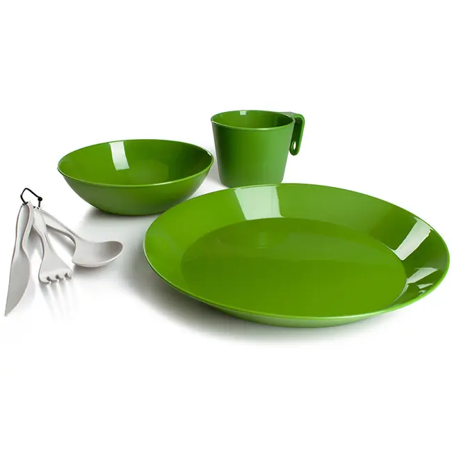 Horká Nabídka Jídelní set GSI Outdoors Cascadian pro jednu osobu, zelený