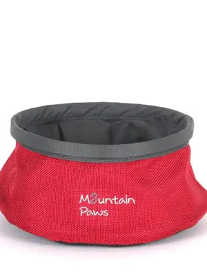 Cestovní miska na vodu pro psy Mountain Paws, červená Speciální Cena
