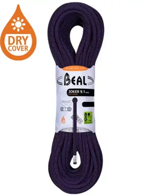 Akční Cena BEAL dynamické horolezecké lano Joker Unicore 9,1 mm 80 m, fialové