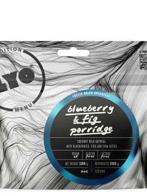 LYOfood Bezlepková kokosová kaše s borůvkami, chia semínky a fíky Vysoce Kvalitní