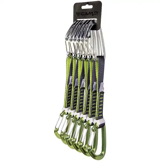 Víkendová Akce CAMP Express sada s drátěnými karabinami pro lezení Orbit Wire Express KS 6 Pack 18 cm