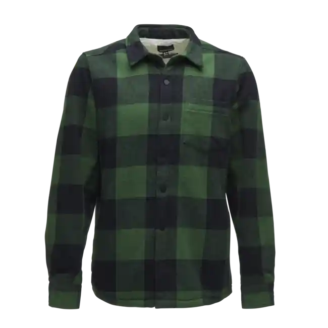 Black Diamond Pánská flanelová košile Project Lined Flannel, palmově zeleno-černý kostkovaný vzor Pouze Dnes
