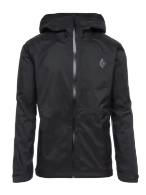 Víkendová Akce Black Diamond Pánská nepromokavá bunda Treeline Rain Shell, černá