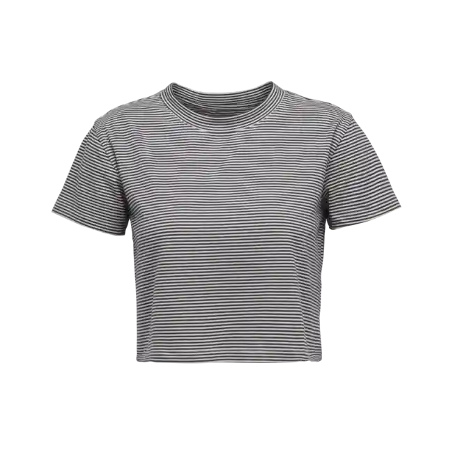 Black Diamond Dámské tričko s krátkým rukávem Bd Stripe, off white-charcoal Expresní Doručení