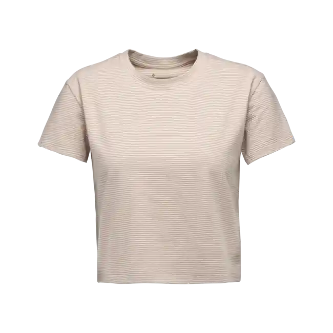 Hit Sezóny Black Diamond Dámské tričko s krátkým rukávem Bd Stripe, off white-pale mauve