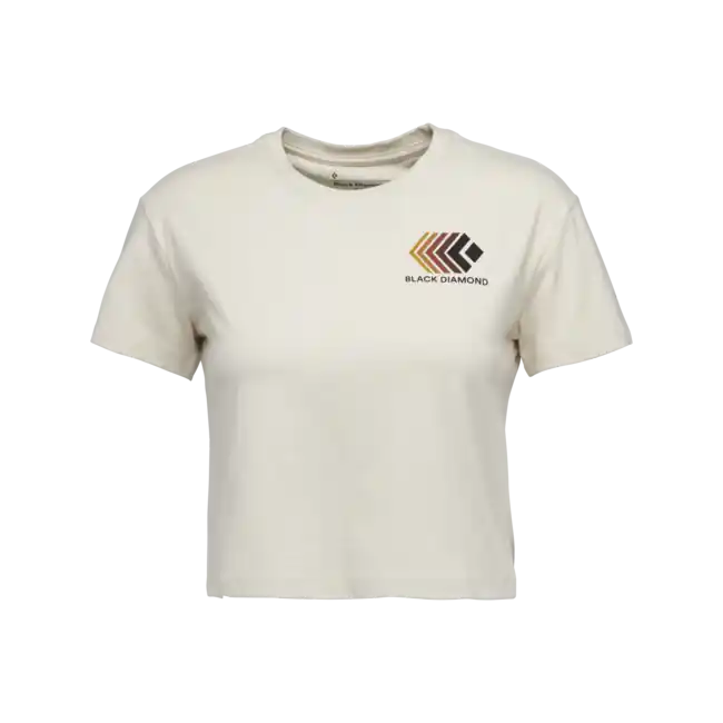 Black Diamond Dámské crop tričko s krátkým rukávem Faded, off white Odeslání Ihned