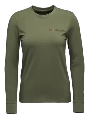 Akční Nabídka Black Diamond Dámské tričko s dlouhým rukávem Heritage Wordmark, tundra