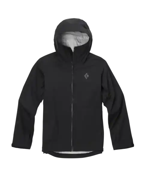 Black Diamond Pánská nepromokavá bunda Stormline Stretch Rain Shell, černá Rychlé Dodání