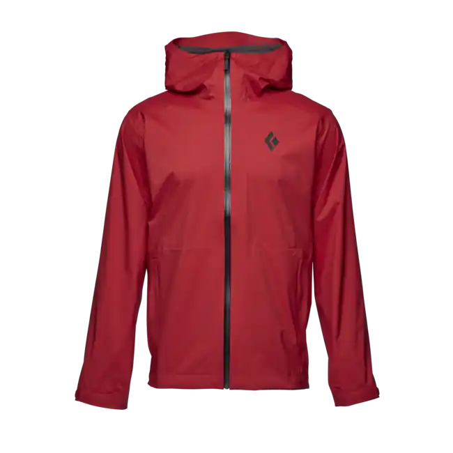 Odeslání Ihned Black Diamond Pánská nepromokavá bunda Stormline Stretch Rain Shell, karmínová