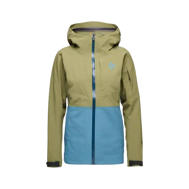 Dámská lyžařská bunda Black Diamond Recon Stretch Ski Shell, crag green-creek blue Vysoce Kvalitní