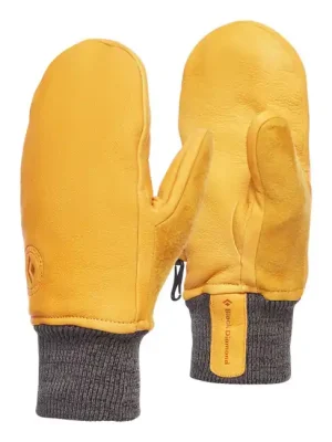 Autentický Kožené rukavice Black Diamond Dirt Bag Mitts, přírodní