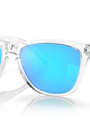 Aktuální Oakley Sluneční brýle FROGSKINS s rámem Crystal Clear a s diapozitivy Prizm Sapphire Iridium 55