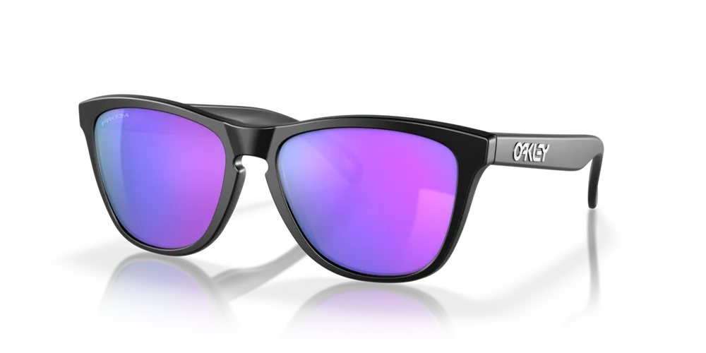 Oakley Sluneční brýle FROGSKINS s rámem Matte Black a s diapozitivy Prizm Violet 55 Zlevněný