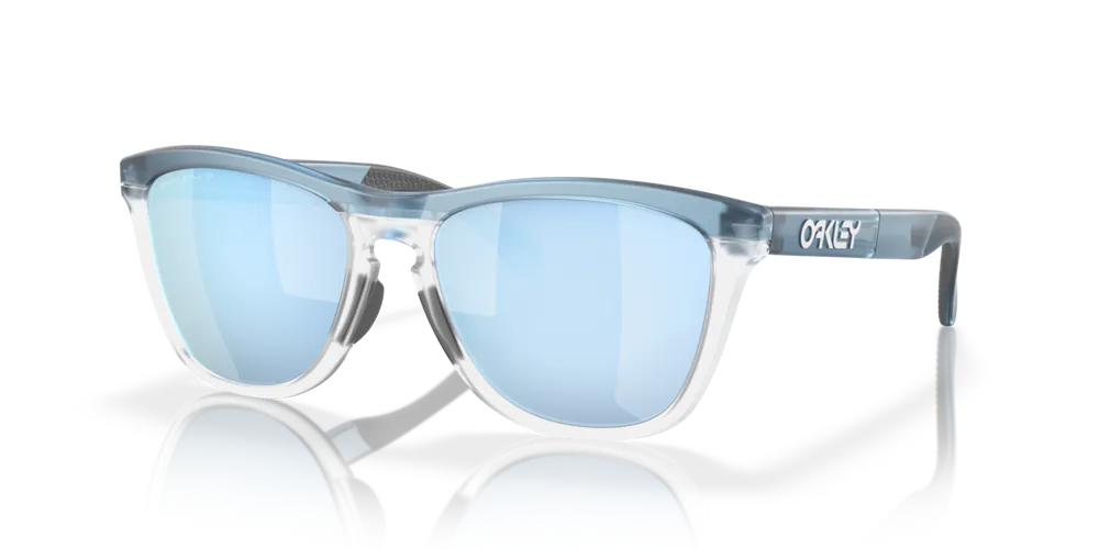 Oakley Sluneční brýle FROGSKINS RANGE s rámem Trans Stonewash/Clear a s diapozitivy Prizm Deep Water Polarized 55 Rychlé Dodání