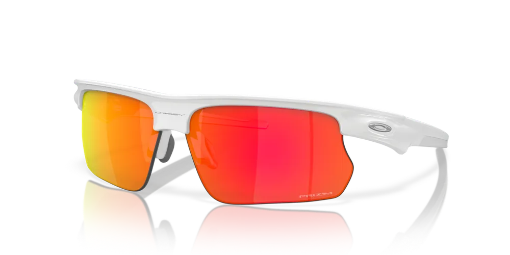 Oakley Sluneční brýle BISPHAERA s rámem Polished White a s diapozitivy Prizm Ruby 68 Aktuální
