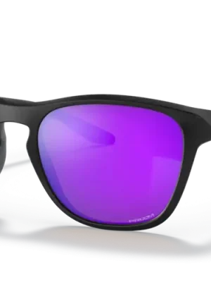 Akční Nabídka Oakley Sluneční brýle MANORBURN s rámem Matte Black a s diapozitivy Prizm Violet 56
