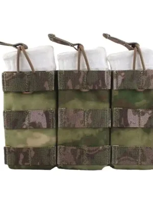 Emersongear Modulární trojité otevřené pouzdro na zásobníky, a-tacs - zelená barva Finální Výprodej